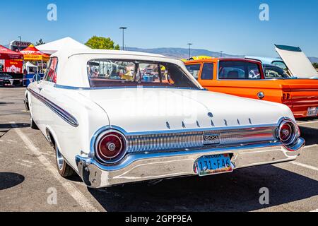 Reno, NV - August 4, 2021: 1962 Ford Galaxie 500 Sunliner convertible at a local car show. Stock Photo