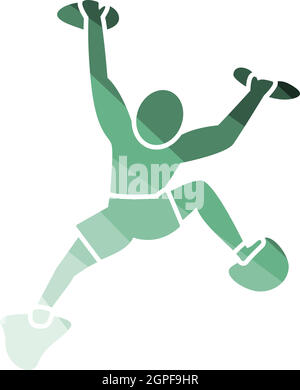 Alpinist Icon Stock Vector