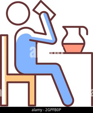 Drink RGB color icon Stock Vector