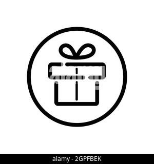 Magic box outline icon stock vector. Illustration of greeting