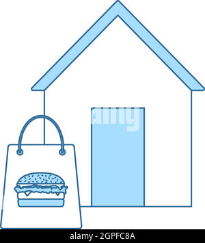 Food Delivery Icon Stock Vector
