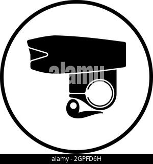 Bike Light Equipment Icon Stock Vector