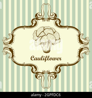 Cauliflower Icon Stock Vector