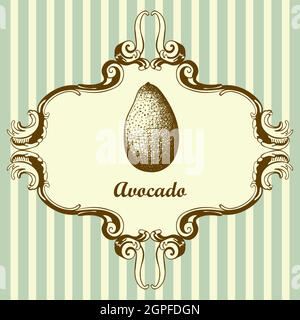 Avocado Icon Stock Vector