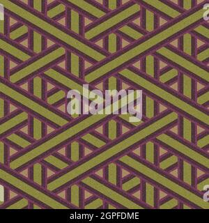 Computer-generated Hexagon Tile Connection art background design illustration Stock Vector