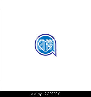 Bubble chat healthy care Stock Vector