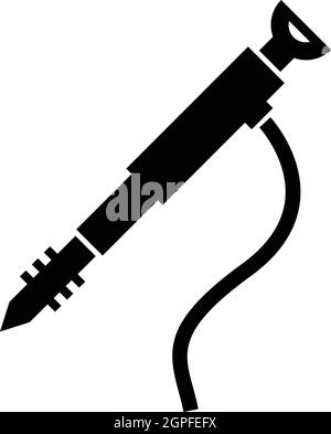 Jackhammer icon, simple style Stock Vector