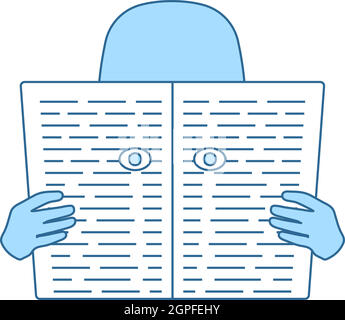 Newspaper Hole Icon Stock Vector