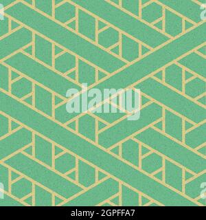 Computer-generated Hexagon Tile Connection art background design illustration Stock Vector
