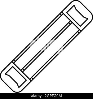 An expander for muscle training. Expander. Vector outline hand drawn ...