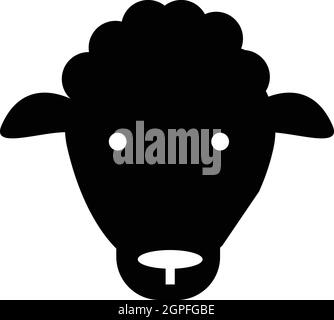 Sheep icon, simple style Stock Vector