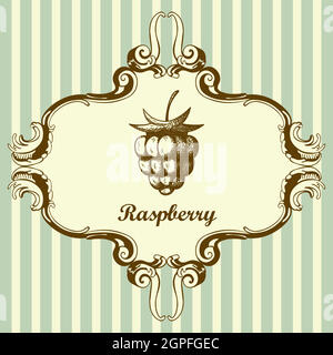 Icon Of Raspberry Stock Vector
