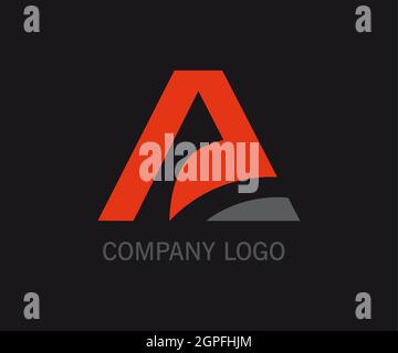 logo design for companies with the concept letter A. Vector illustration Stock Vector