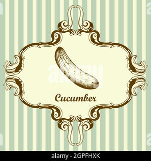 Cucumber Icon Stock Vector
