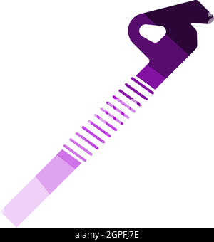 Alpinist Ice Screw Icon Stock Vector