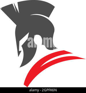Gladiator head icon logo design concept vector illustration Stock Vector