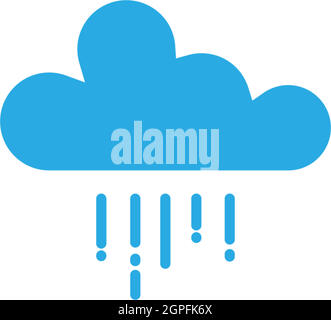 Rainy cloud logo icon concept Stock Vector