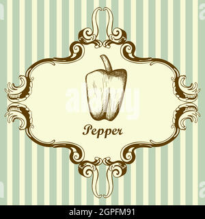 Pepper Icon Stock Vector