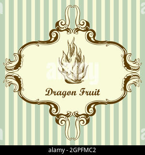 Icon Of Dragon Fruit Stock Vector
