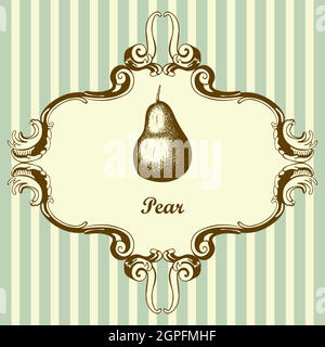 Icon Of Pear Stock Vector