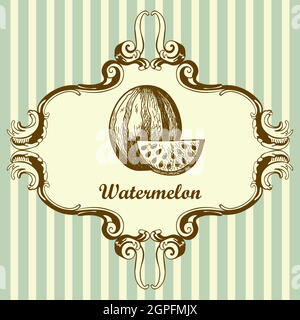 Icon Of Watermelon Stock Vector