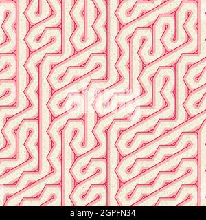 Computer-generated Hexagon Tile Connection art background design illustration Stock Vector