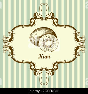 Icon Of Kiwi Stock Vector