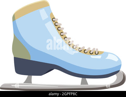 Skates icon, cartoon style Stock Vector