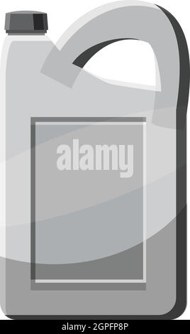 Engine oil icon, gray monochrome style Stock Vector