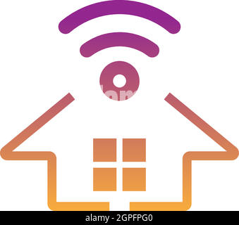 Smart Home logo icon design concept illustration template Stock Vector