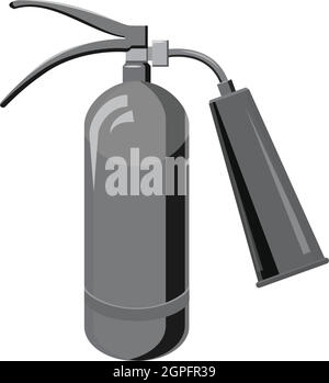 Vector Isolated Illustration Of Fire Extinguisher Silhouette Stock 