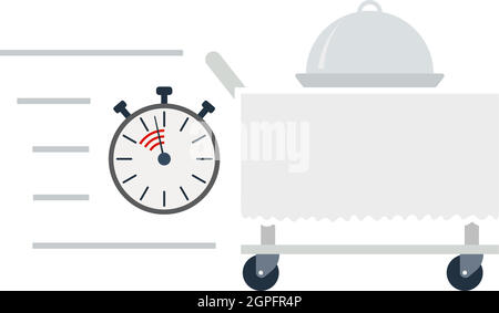 Fast Room Service Icon Stock Vector