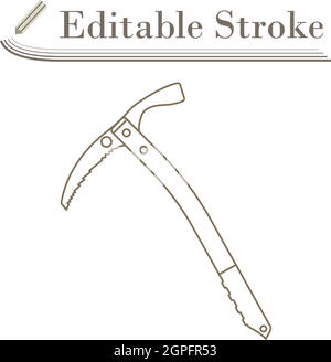 Ice Axe Icon Stock Vector