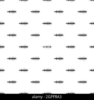 Sound wave pattern, simple style Stock Vector