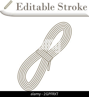 Climbing Rope Icon Stock Vector