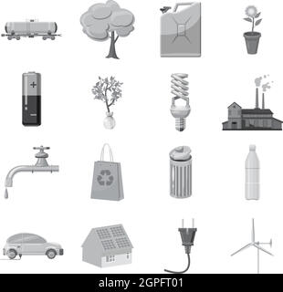 environmental and ecology set icons Stock Vector Image & Art - Alamy