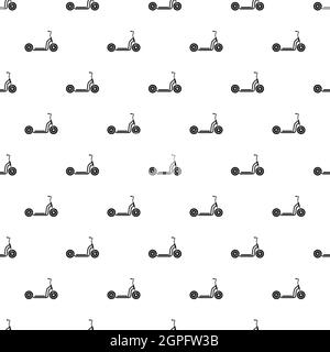 Kick scooter pattern, simple style Stock Vector