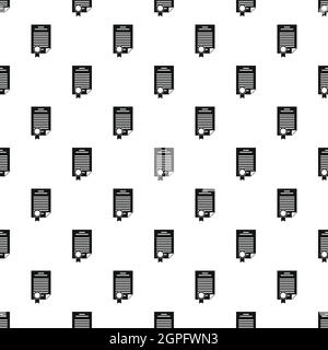 Certificate pattern, simple style Stock Vector