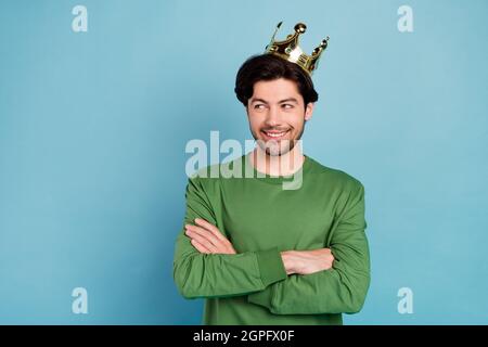 queen and smiling king with crowns holding hands isolated on grey Stock  Photo - Alamy