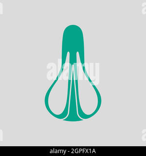 Bike Seat Icon Top View Stock Vector