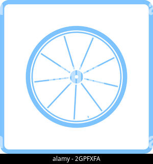 Bike Wheel Icon Stock Vector