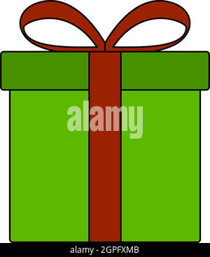 Gift Box Icon Stock Vector