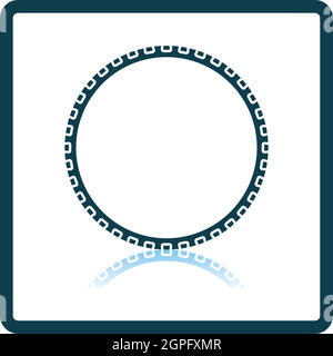 Bike Tyre Icon Stock Vector