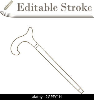 Walking Stick Icon Stock Vector