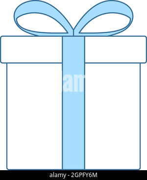 Gift Box Icon Stock Vector