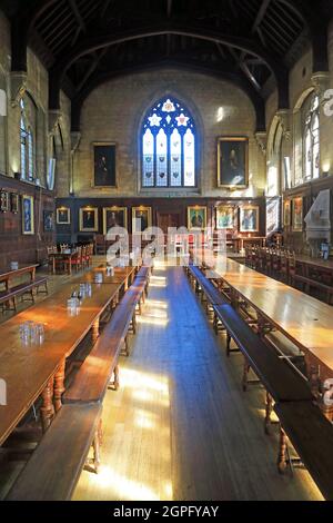 Balliol College Dining Room, Oxford University Stock Photo