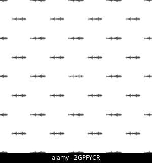 Sound wave pattern, simple style Stock Vector