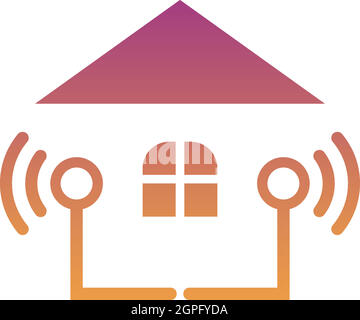 Smart Home logo icon design concept illustration template Stock Vector