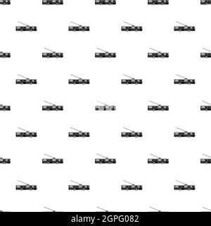 Trolleybus pattern, simple style Stock Vector