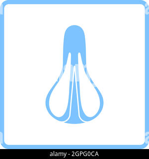 Bike Seat Icon Top View Stock Vector